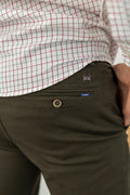 Pantalón Chino Elástico Verde Kaki | Jesulín