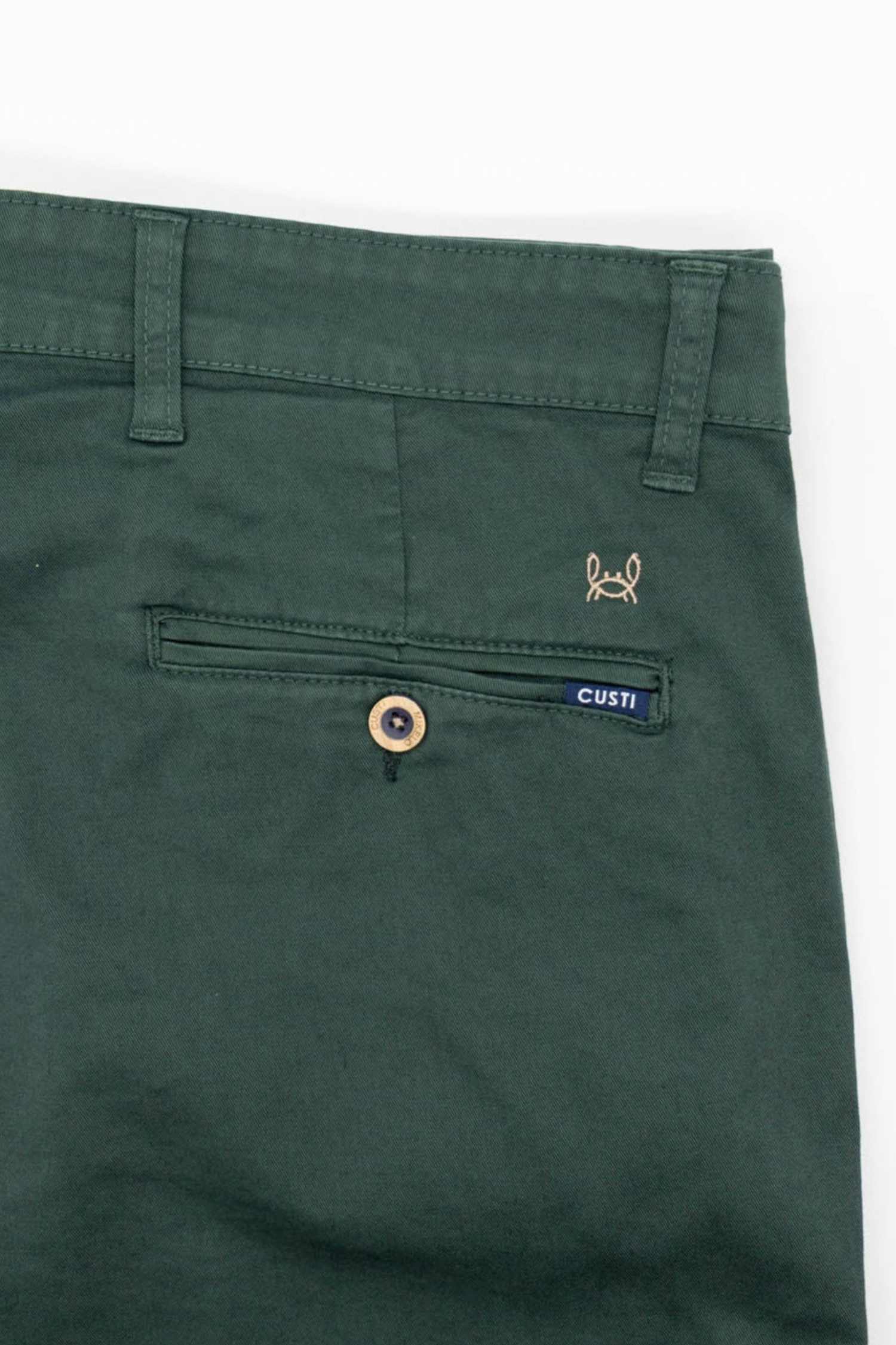 Verde Petroleo Pantalon Mujer Verde Botella Pantalón Chino Hombre