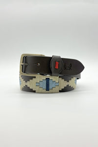 Cinturón piel argentino Beige Celeste | 93