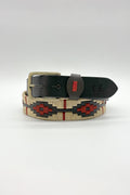Cinturón piel argentino Beige Rojo | 92