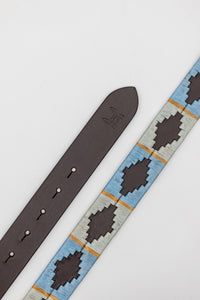 Cinturón piel argentino Celeste