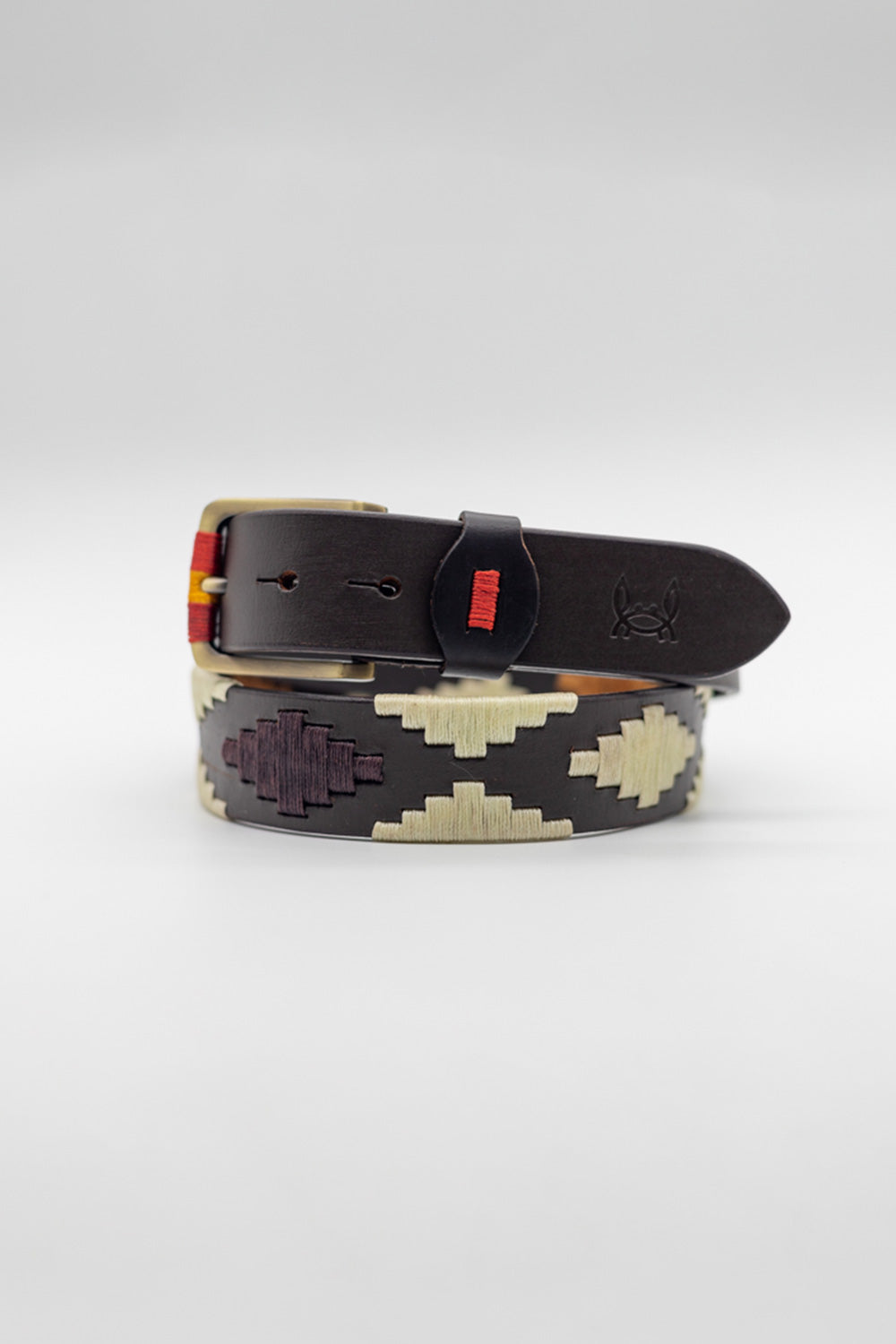 Cinturón piel argentino Marrón Beige