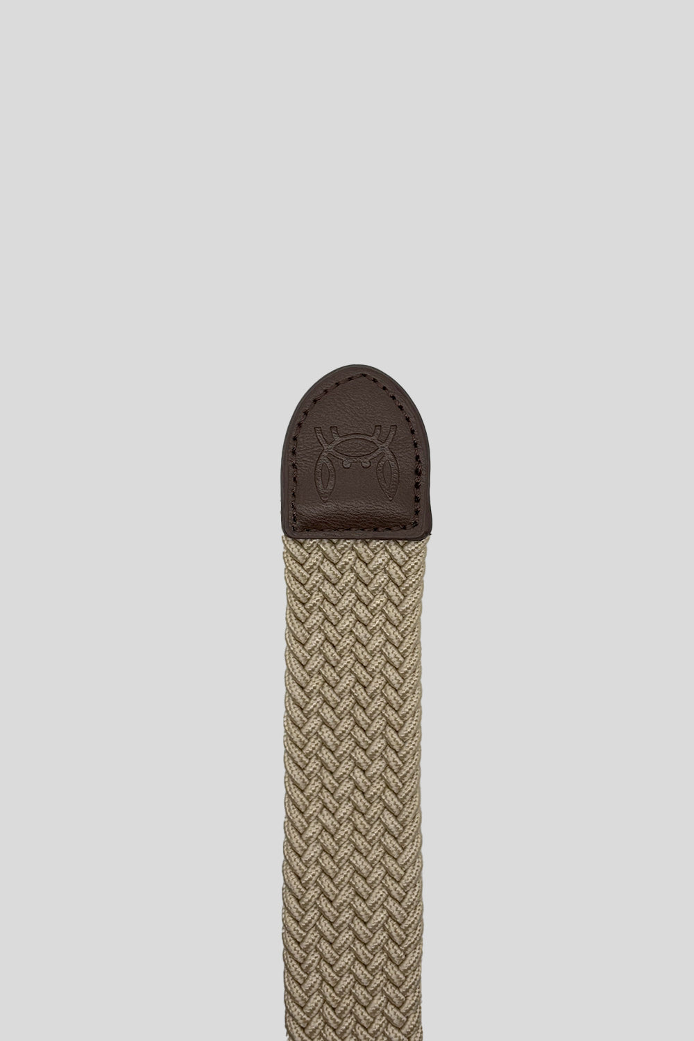 Cinturón trenzado Beige