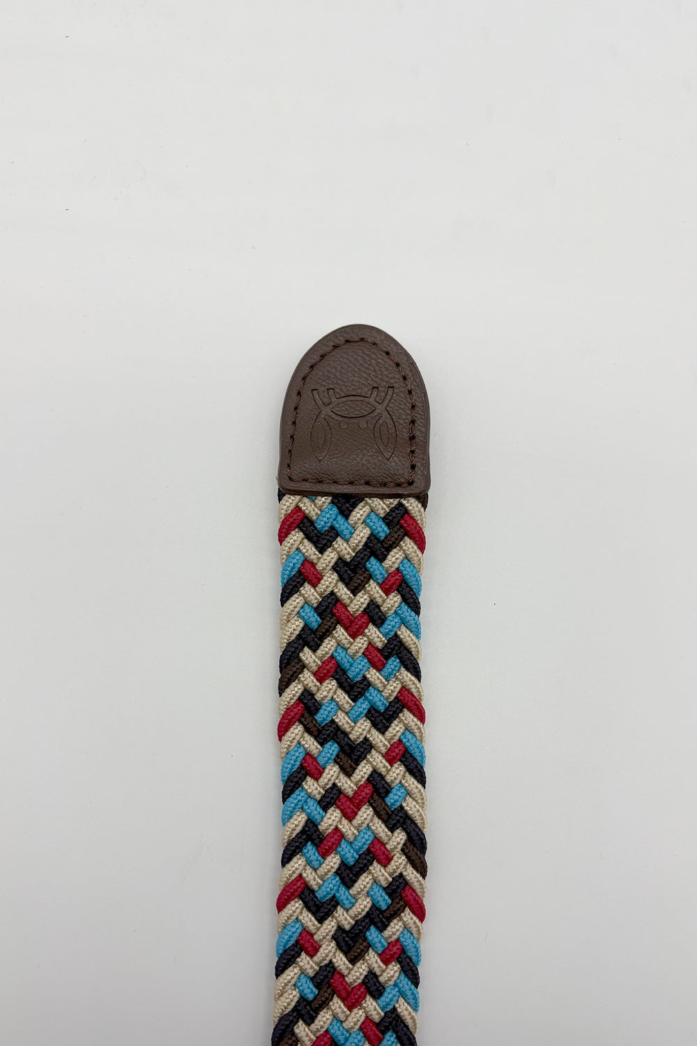 Cinturón trenzado Beige Turquesa Rojo | 33