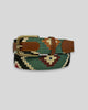 Cinturón Piel Étnico Verde