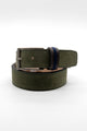 Cinturón piel kaki