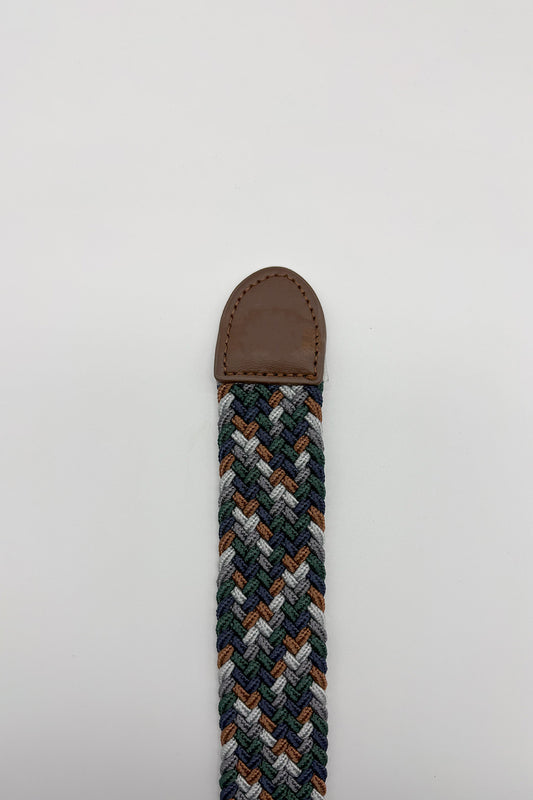 Cinturón trenzado Verde Marino Avellana | 36