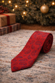 Corbata paisley roja