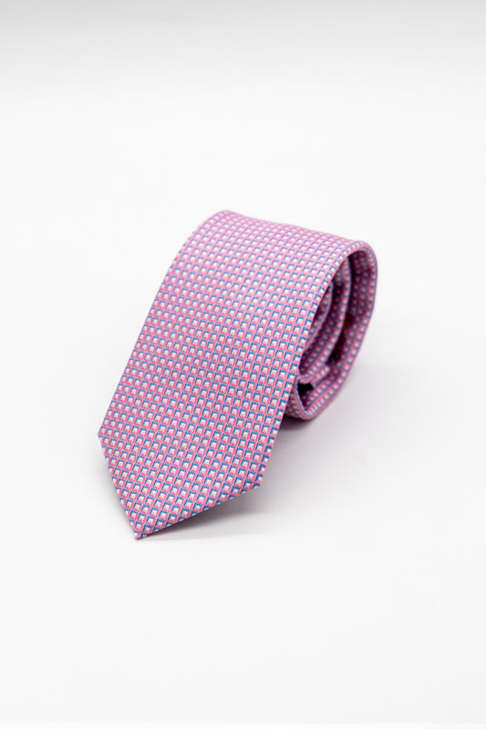 Corbata Estampada Rosa