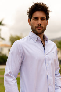 Camisa Rayas Oxford Celeste | Córdoba