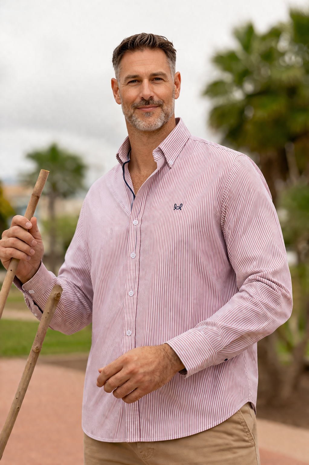 Camisa Rayas Oxford Burdeos | Córdoba