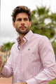 Camisa Rayas Oxford Burdeos | Córdoba