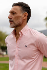 Camisa Rayas Oxford Naranja | Córdoba