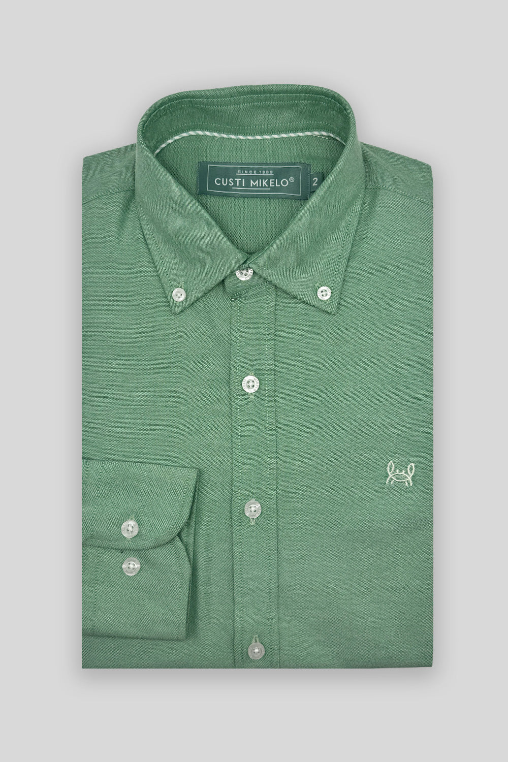Camisa Lisa Oxford Verde | Ronda