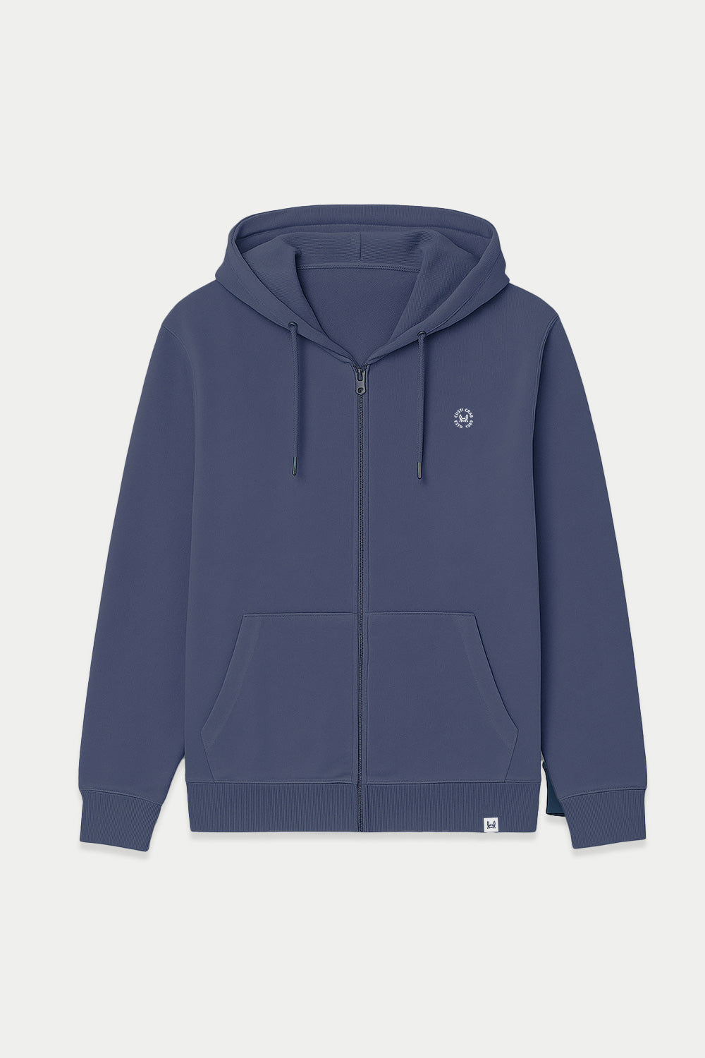 Sudadera Lavada Cremallera Marino | Florencia