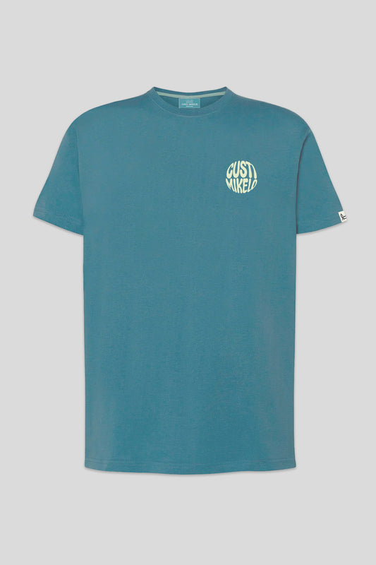 Camiseta Print Circle Acero