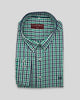 Camisa cuadro verde marino TE