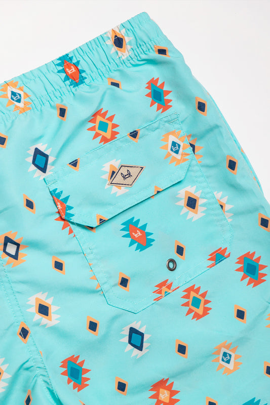 Bañador Etnico Turquesa