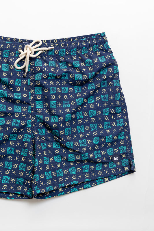 Bañador Flores Marino