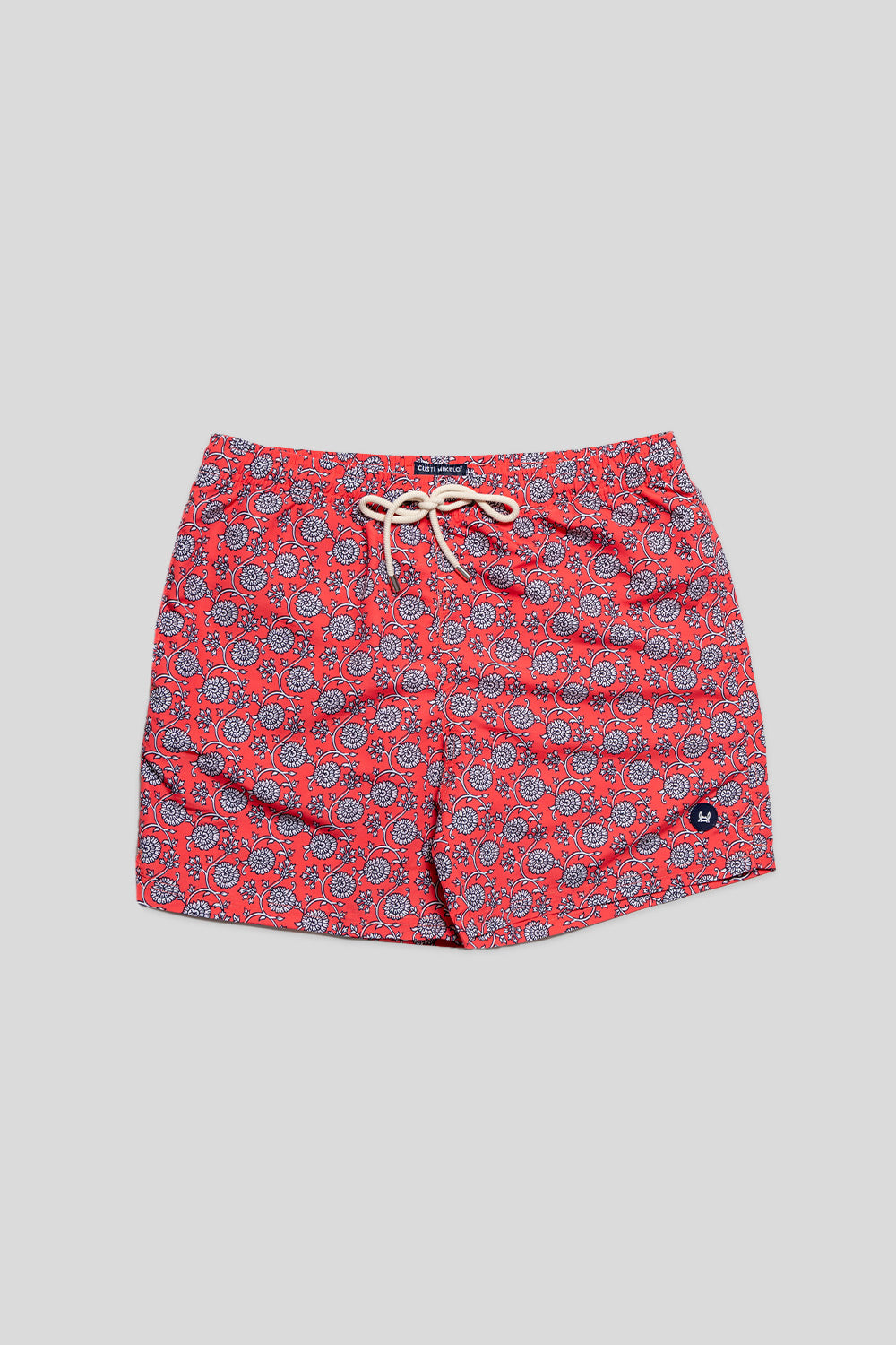 Bañador Flores Rojo