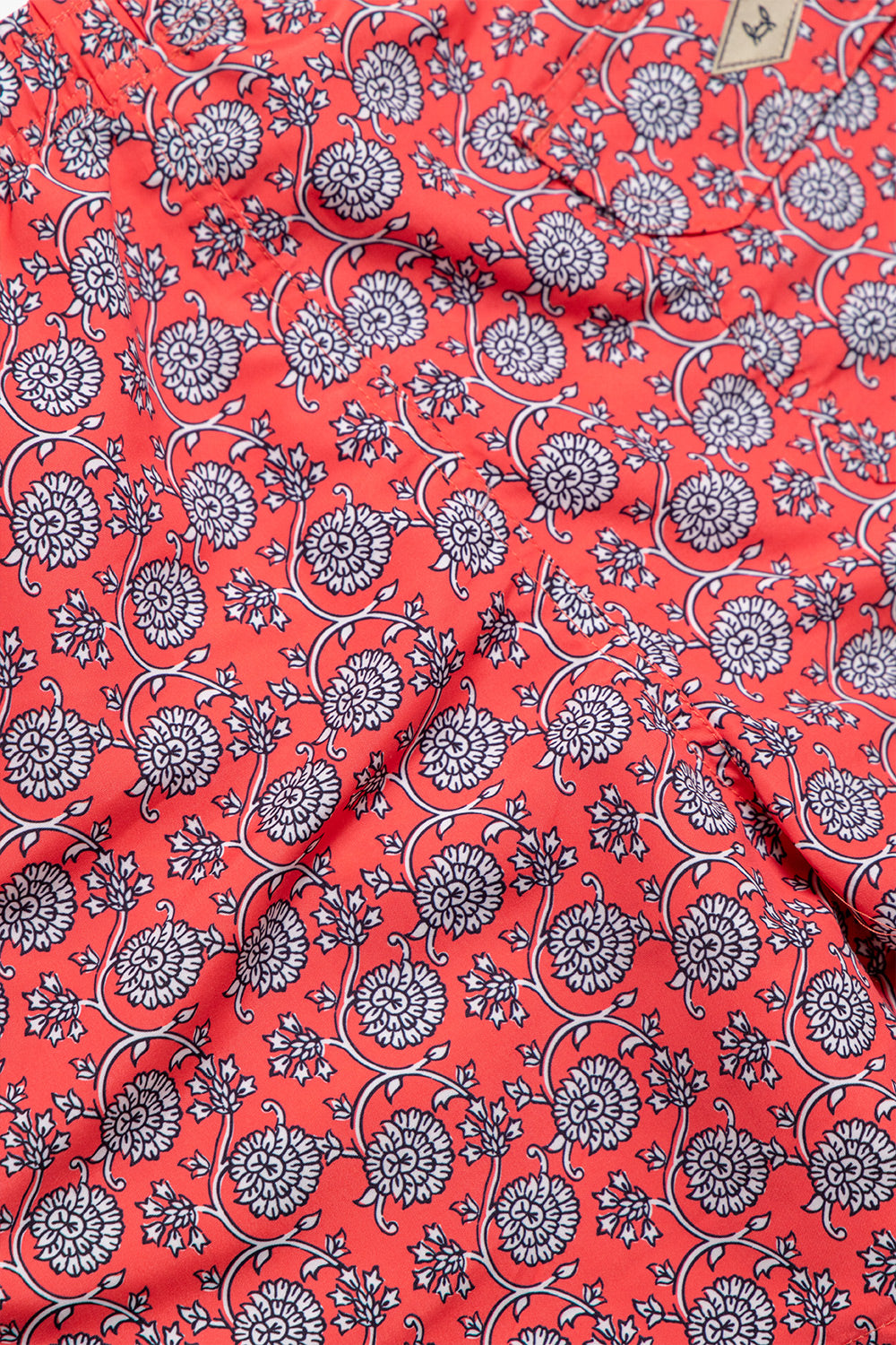 Bañador Flores Rojo