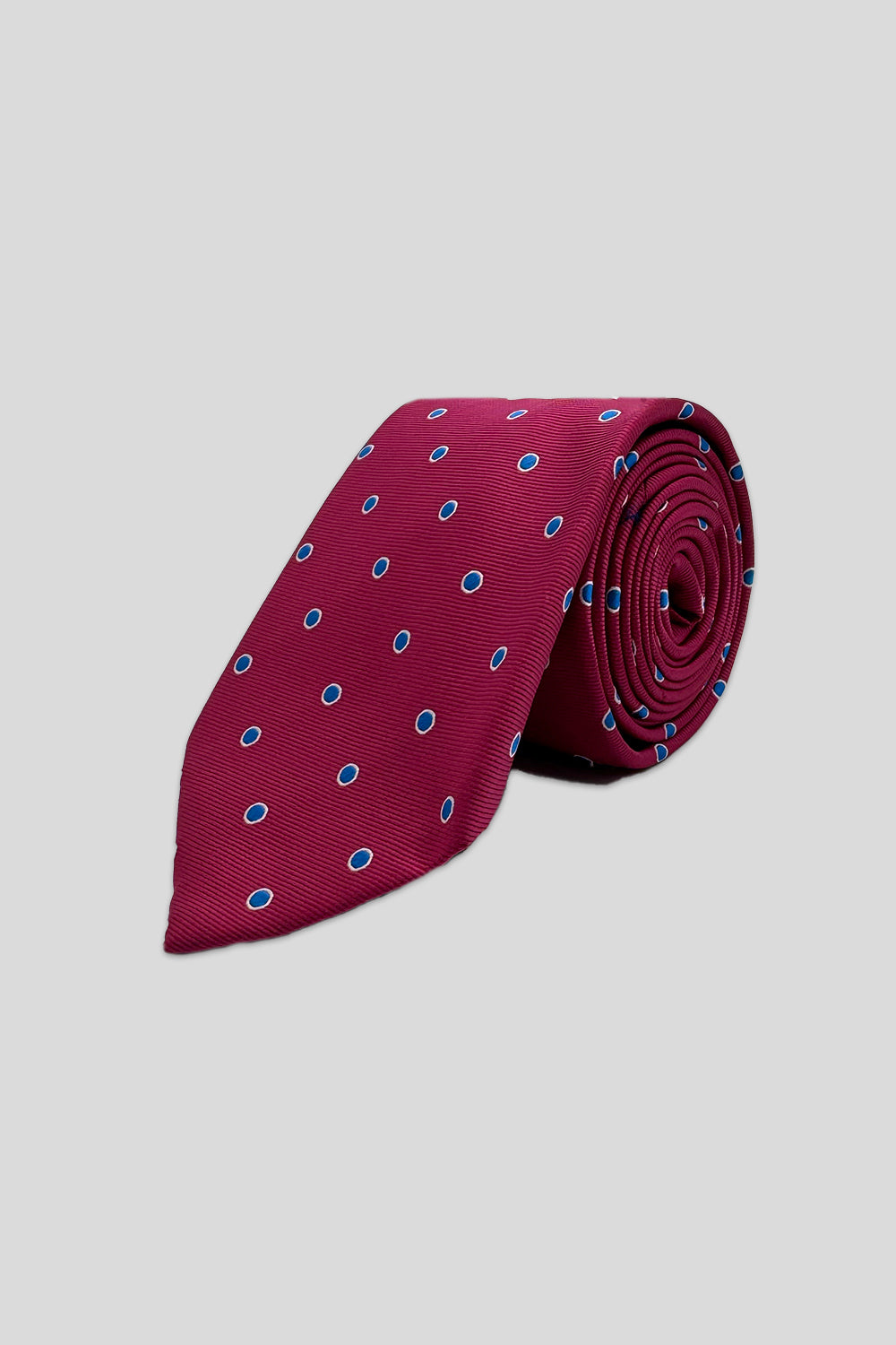 Corbata puntos fucsia