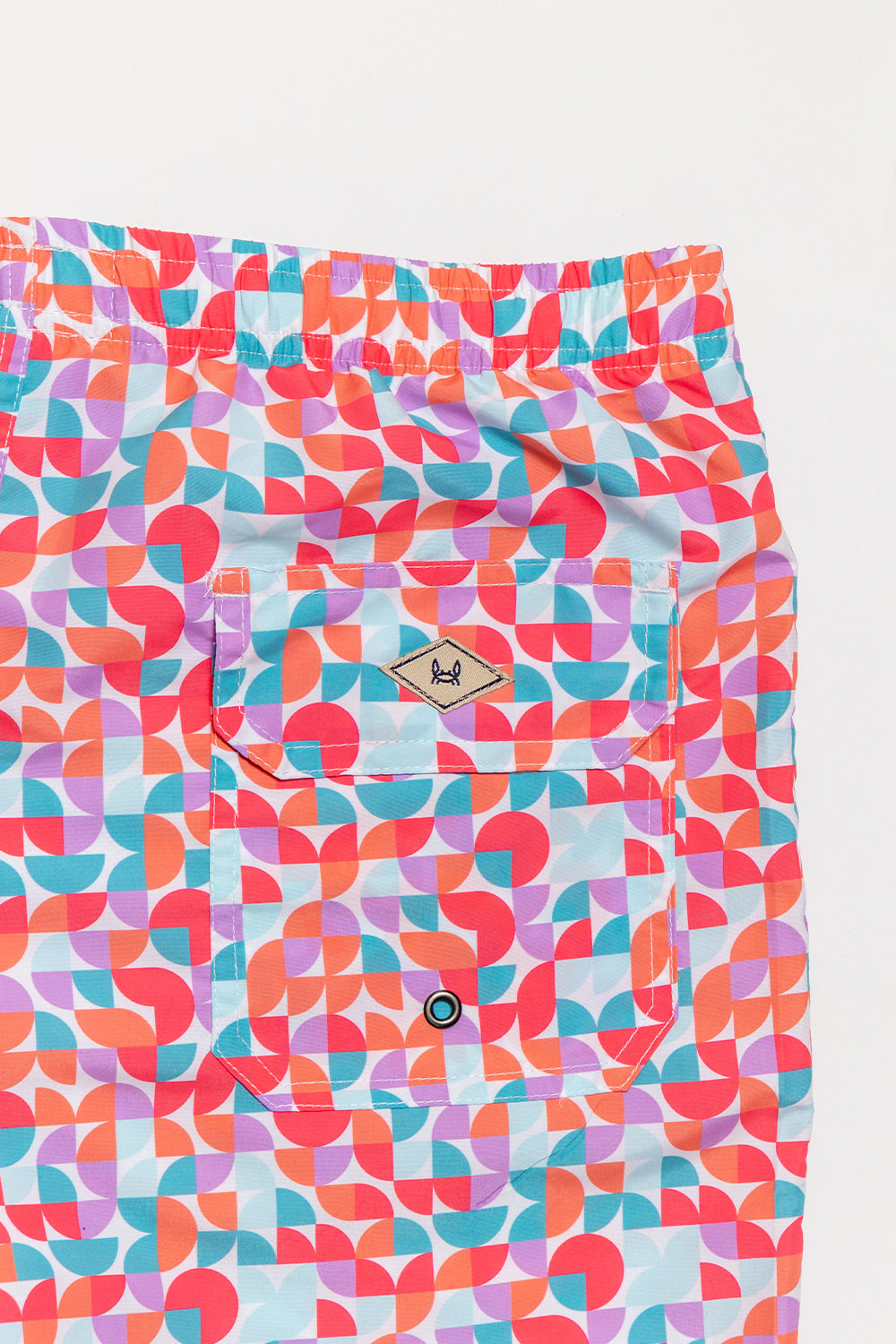 Bañador Geometrico Coral