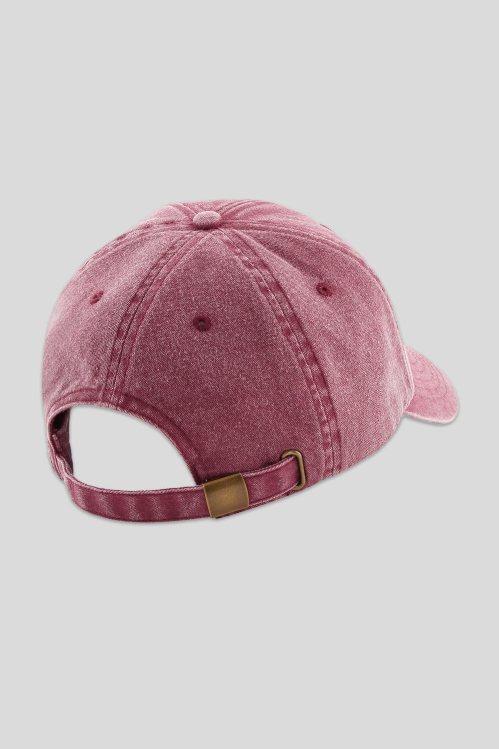 Gorra burdeos lavada