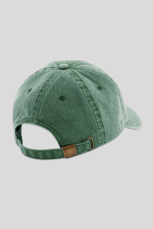 Gorra Lavada Cangrejito Verde Botella | Custi Mikelo