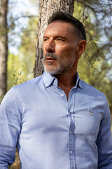 Camisa Estructura Azul | Jerez