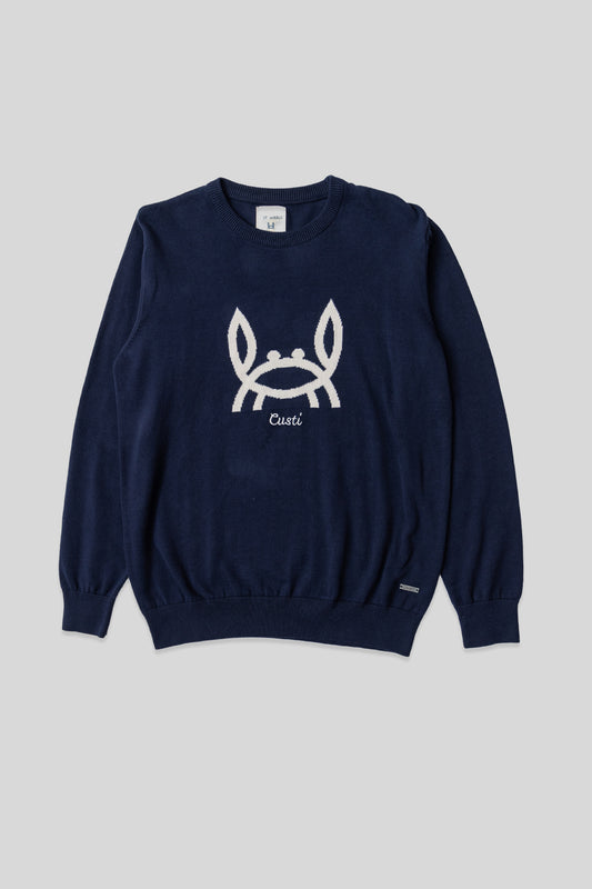 Jersey Cangrejito Intarsia Marino