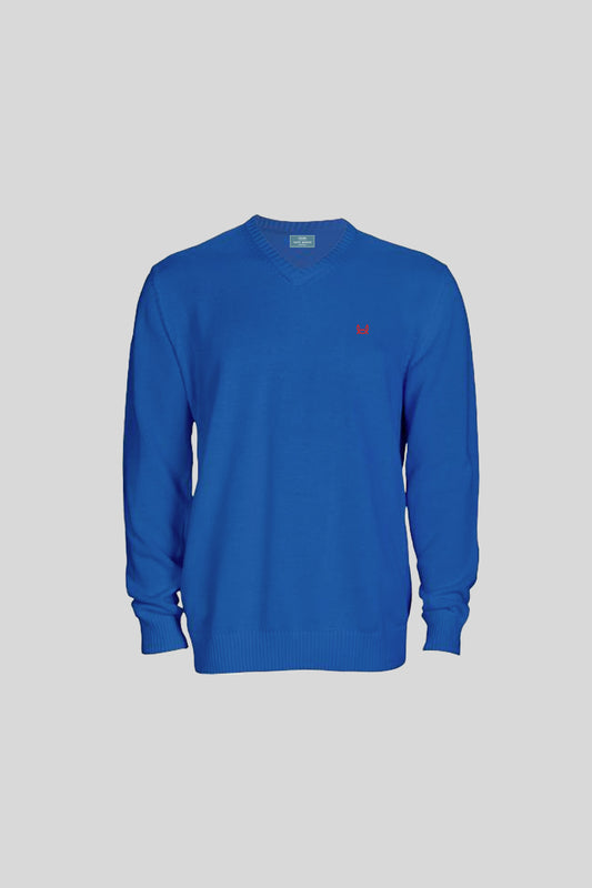 Jersey Algodón Azul Tinta