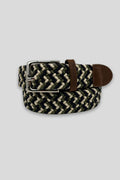 Cinturón trenzado Kaki-Beige-Negro | 22