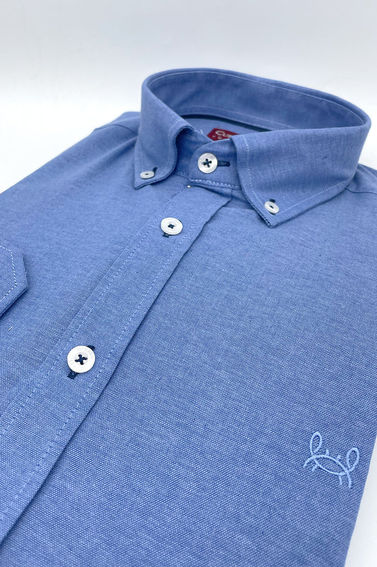 Camisa Lisa Azul Tinta | Llerena