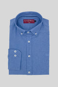 Camisa Lisa Azul Tinta | Llerena