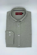 Camisa Lisa Verde Oliva | Llerena