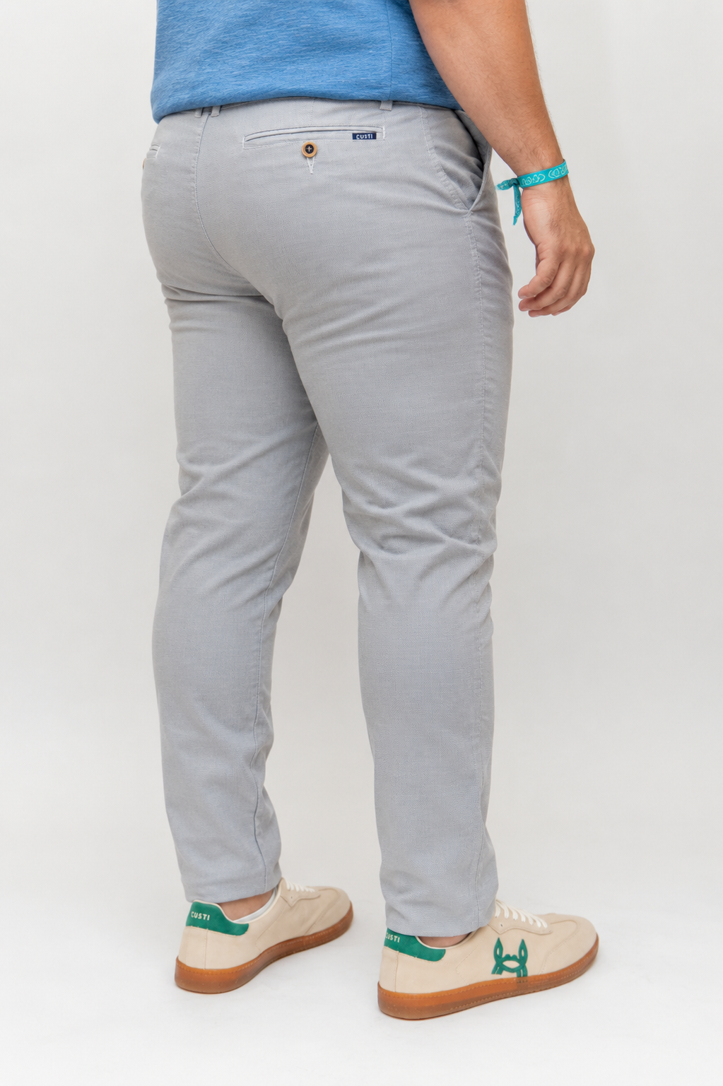 Pantalón Chino Fantasía Blanco | Manzanares