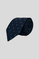 Corbata mini puntos marino