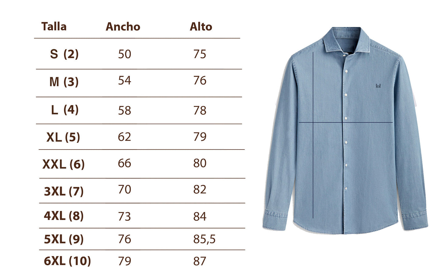 Camisa Bolsillo Azul Marino | Peñiscola