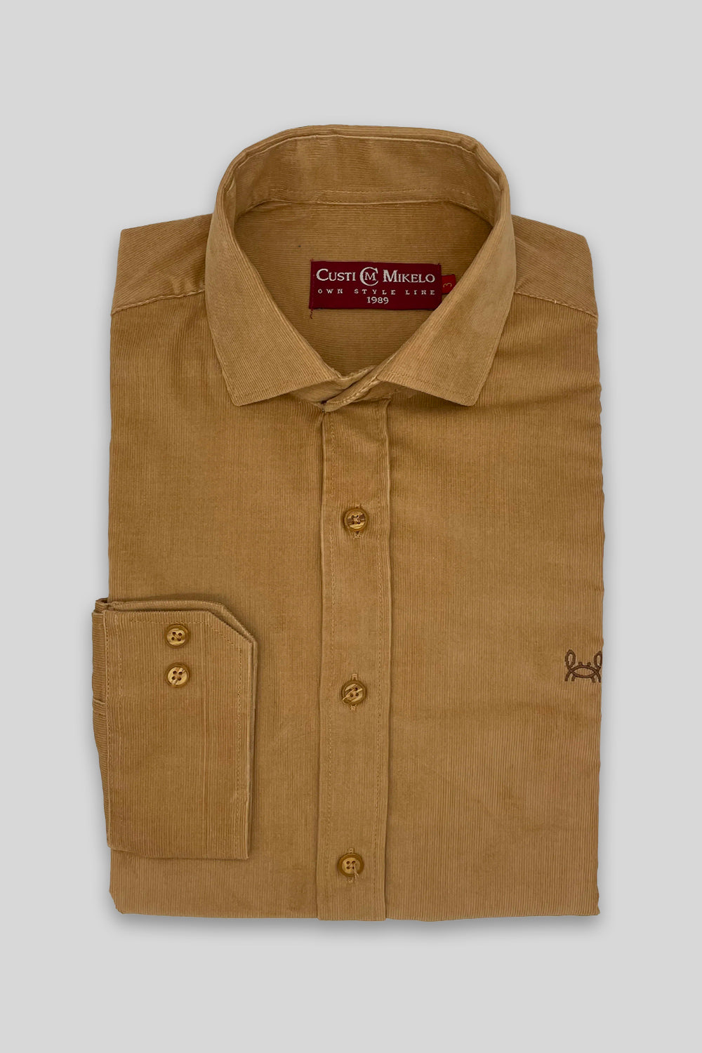 Camisa micropana camel