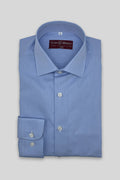 Camisa Vestir Micro Raya Azul