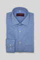 Camisa Vestir Micro Raya Azul