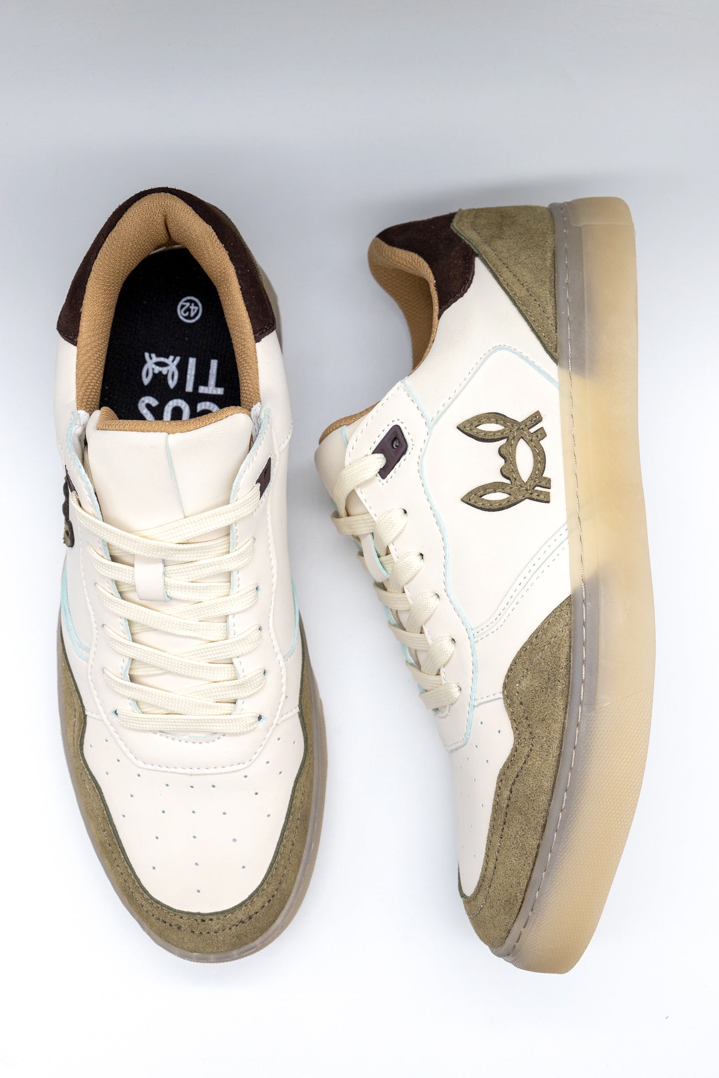 Sneaker Baja Blanco Khaki | Mountain