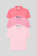 3Pack polo manga corta | Rosa Francés-Maquillaje-Rosa