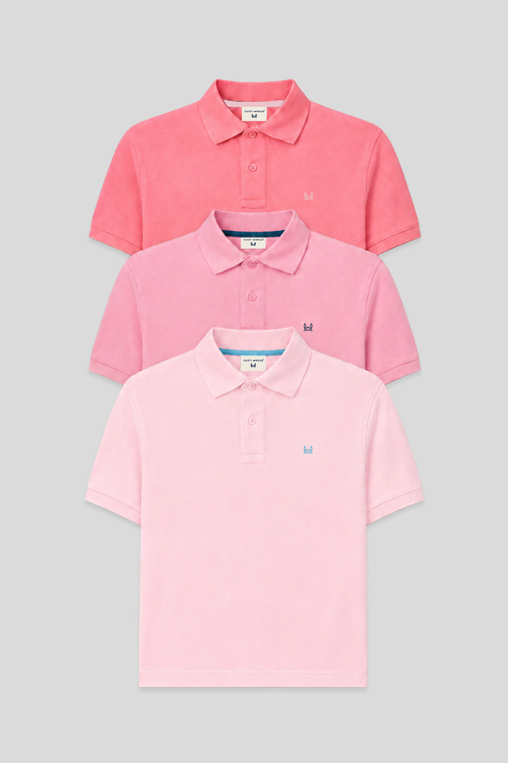 3Pack polo manga corta | Rosa Francés-Maquillaje-Rosa