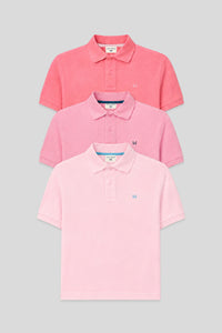 3Pack polo manga corta | Rosa Francés-Maquillaje-Rosa