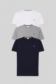 3Pack camiseta manga corta | Blanco-Gris-Marino
