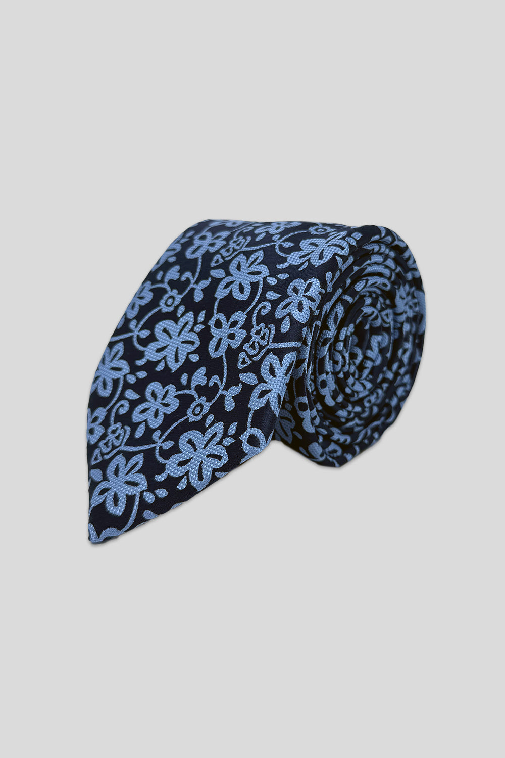 Corbata paisley marino