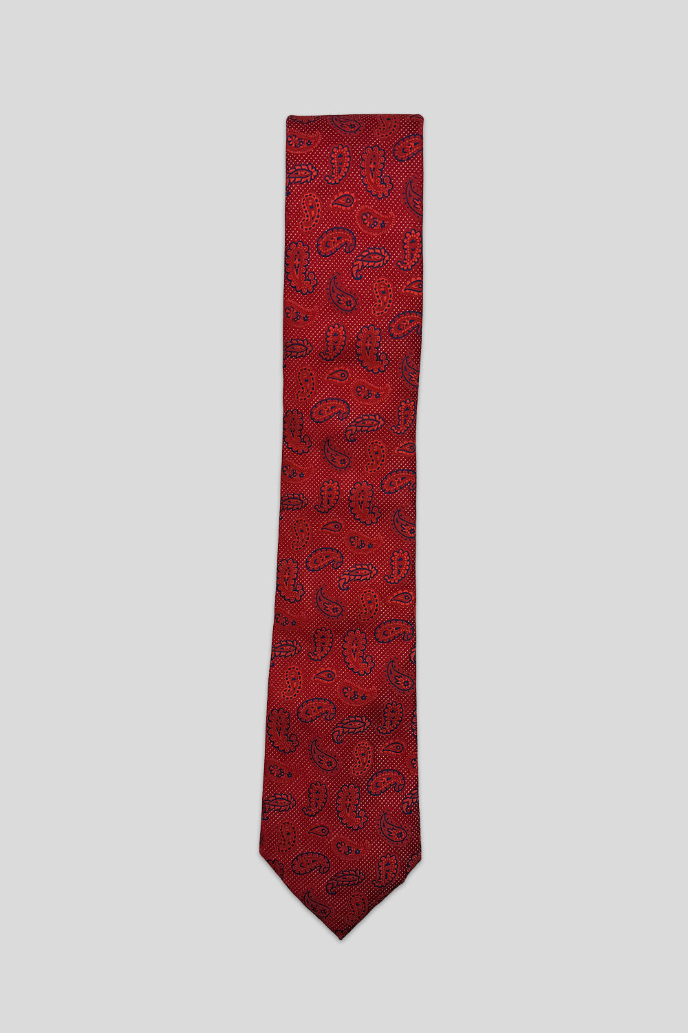 Corbata paisley roja