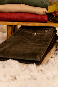 Pantalón Pana Verde Caza